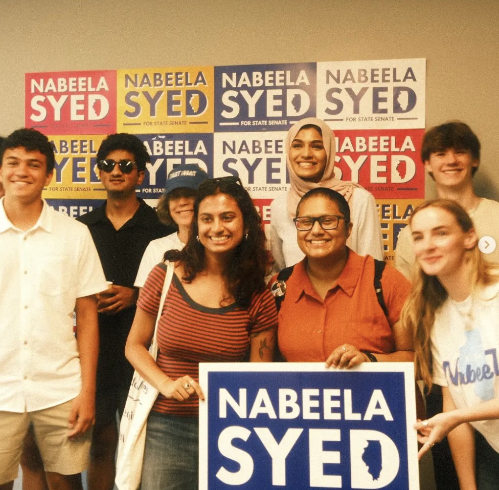 Young volunteers at a canvass day