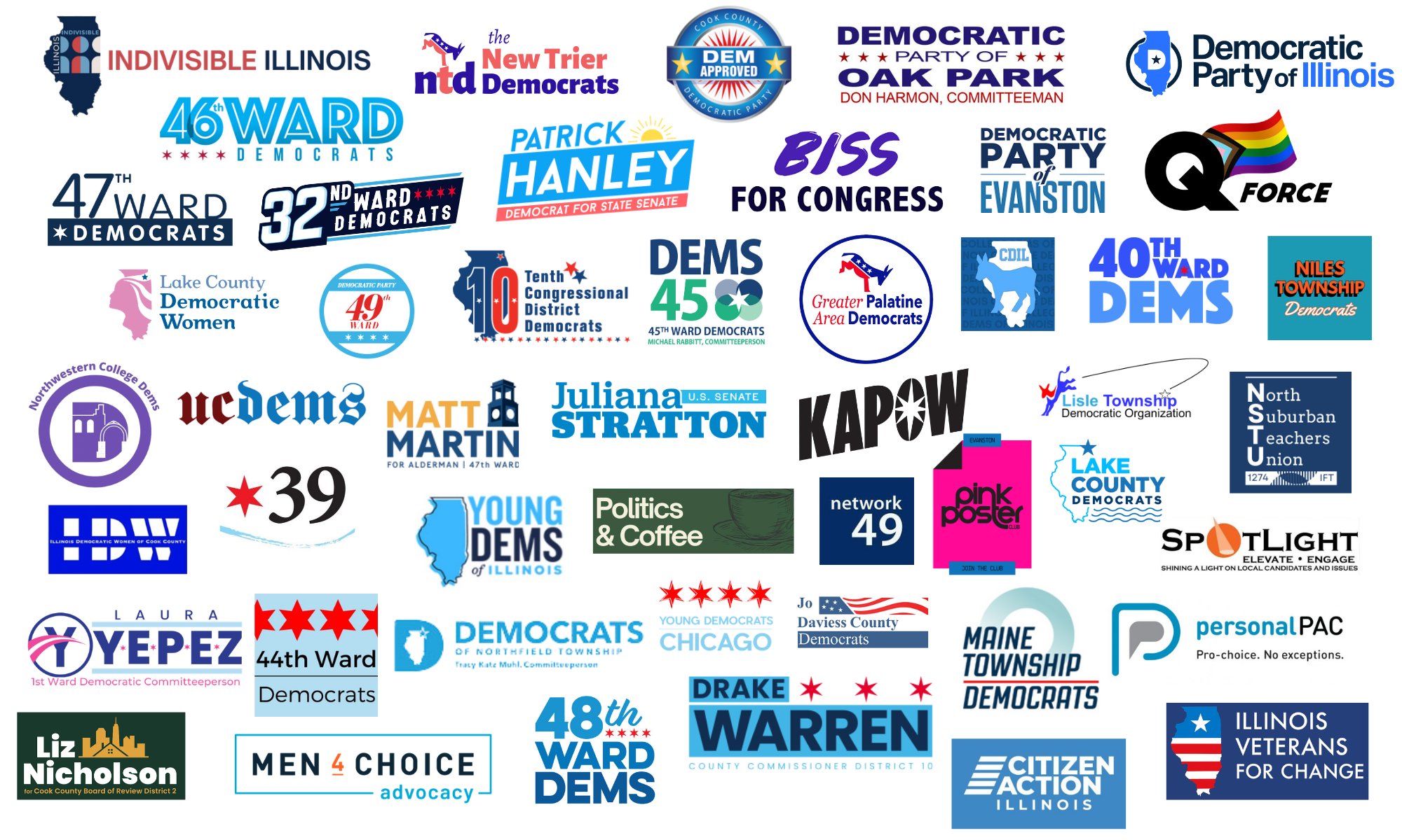 Collage of the 2026 coalition partner logos